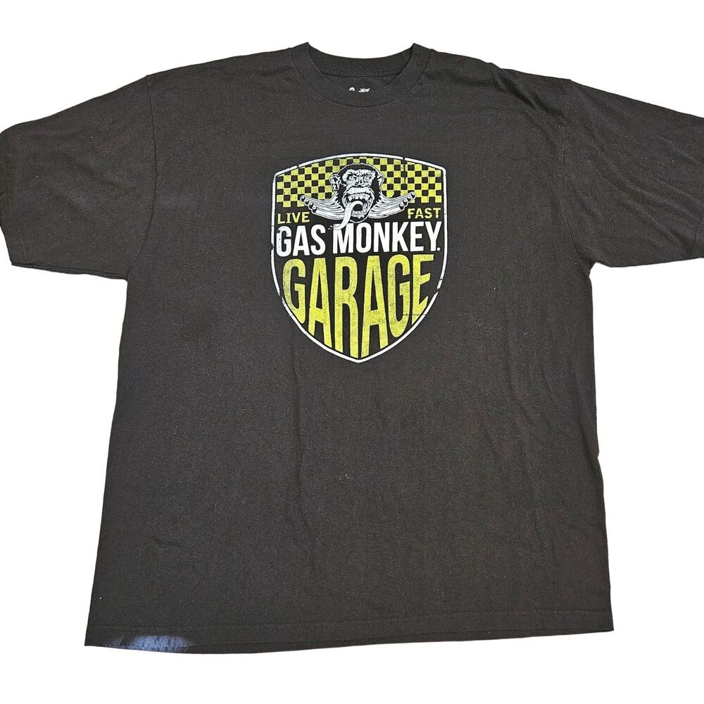 Gas Monkey Garage Men's Black Short Sleeve Graphic T-Shirt Size 3XLT